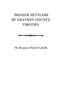 Produktbild: Pioneer Settlers of Grayson County, Virginia
