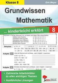 Produktbild: Grundwissen Mathematik / Klasse 8
