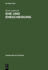 Produktbild: Ehe und Ehescheidung