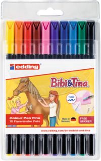 Produktbild: edding Fasermaler 1200 fein Bibi & Tina&reg; 10er Set