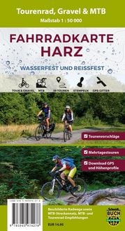 Produktbild: Fahrradkarte Harz