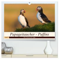 Produktbild: Papageitaucher - Puffins (hochwertiger Premium Wandkalender 2027 DIN A2 quer), Kunstdruck in Hochglanz