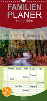 Produktbild: New Forest - England - Familienplaner hoch (Wandkalender 2022 , 21 cm x 45 cm, hoch)