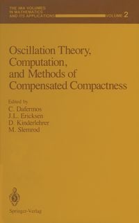 Produktbild: Oscillation Theory, Computation, and Methods of Compensated Compactness