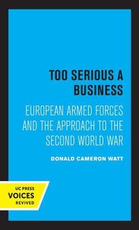 Produktbild: Watt, D: Too Serious a Business