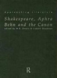 Produktbild: Shakespeare, Aphra Behn and the Canon