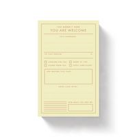 Produktbild: You Are Welcome Memo Pad