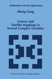 Produktbild: Convex and Starlike Mappings in Several Complex Variables