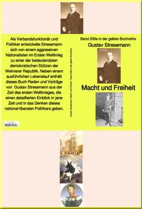 Produktbild: Gustav Stresemann: Macht und Freiheit - Band 206e in der gelben Buchreihe - bei J&uuml;rgen Ruszkowski