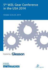 Produktbild: 5th WZL Gear Conference in the USA 2014