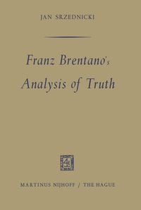 Produktbild: Franz Brentano's Analysis of Truth
