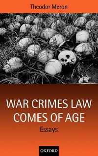 Produktbild: War Crimes Law Comes of Age