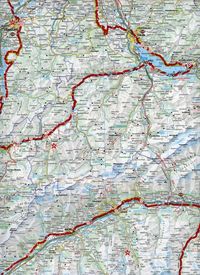 Grand Tour of Switzerland 1 : 275 000 Touring Map