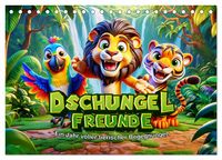 Produktbild: Dschungel-Freunde: Ein Jahr voller tierischer Begegnungen (Tischkalender 2026 DIN A5 quer), CALVENDO Monatskalender