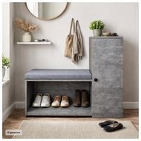 Produktbild: HTI-Living Schuhschrank mit Sitzbank Thekla Betonoptik Schuhschrank mit Sitzbank Thekla Betonoptik