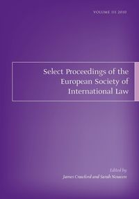Produktbild: Select Proceedings of the European Society of International Law, Volume 3, 2010