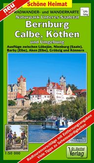 Produktbild: Radwander- und Wanderkarte Naturpark Unteres Saaletal, Bernburg, Calbe, K&ouml;then und Umgebung