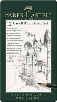 Produktbild: Faber-Castell Bleistifte Castell 9000 Design Set, 5B-5H, 12er Set