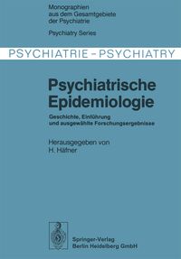 Produktbild: Psychiatrische Epidemiologie