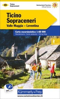 Produktbild: K&uuml;mmerly+Frey Wanderkarte 26 Ticino, Sopraceneri 1:60.000