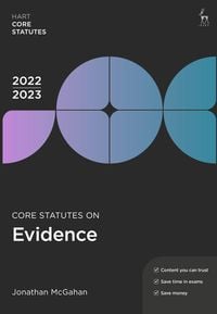 Produktbild: Core Statutes on Evidence 2022-23