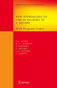 Produktbild: New Approaches to Circle Packing in a Square