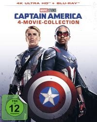 Produktbild: Captain America - 4-Movie-Collection (4 4K Ultra HDs) (+ 4 Blu-rays)