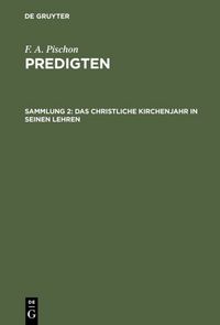 Produktbild: Das christliche Kirchenjahr in seinen Lehren