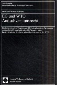 Produktbild: EG und WTO Antisubventionsrecht