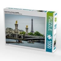 Produktbild: CALVENDO Puzzle Durch Paris auf einem Holzflo&szlig; | 1000 Teile Lege-Gr&ouml;&szlig;e 64x48cm Foto-Puzzle f&uuml;r gl&uuml;ckliche Stunden