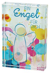 Produktbild: Glasquader zum Aufstellen - Ein Engel f&uuml;r dich