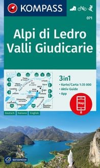 Bild vom Artikel KOMPASS Wanderkarte 071 Alpi di Ledro, Valli Giudicarie 1:35.000 vom Autor 