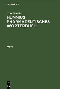 Produktbild: Hunnius pharmazeutisches W&ouml;rterbuch