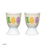 Produktbild: neuetischkultur Eierbecher Porzellan 2er Set EGG Eierbecher Porzellan 2er Set EGG