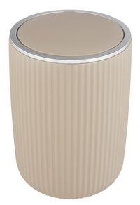 Produktbild: Schwingdeckeleimer Mod. Agropoli L Beige, Kosmetikeimer mit Schwingdeckel, 5,5 l