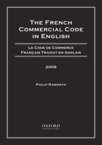 Produktbild: The French Commercial Code in English, 2008