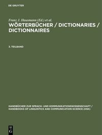 Produktbild: W&ouml;rterb&uuml;cher / Dictionaries / Dictionnaires. 3. Teilband