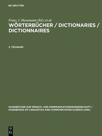 Produktbild: W&ouml;rterb&uuml;cher / Dictionaries / Dictionnaires. 3. Teilbd.