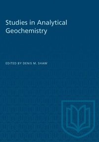 Produktbild: Studies in Analytical Geochemistry