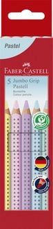 Produktbild: Faber-Castell Buntstifte Jumbo Grip pastell, 5er Set