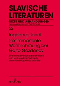 Produktbild: Textimmanente Wahrnehmung bei Gajto Gazdanov