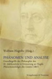 Bild vom Artikel Phänomen und Analyse vom Autor Wolfram Hogrebe
