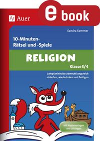 Produktbild: 10-Minuten-R&auml;tsel und -Spiele Religion Klasse 3+4