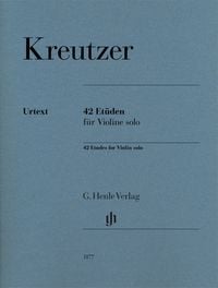 Produktbild: Rodolphe Kreutzer - 42 Et&uuml;den f&uuml;r Violine solo