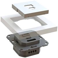 Produktbild: Ehmann 6460x0100 USB-Ladesteckdose Wei&szlig;