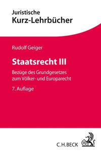 Produktbild: Staatsrecht III