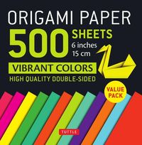 Produktbild: Origami Paper 500 sheets Vibrant Colors 6" (15 cm)