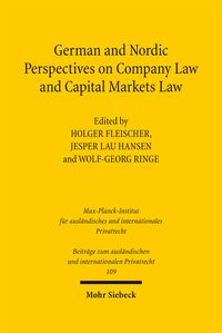 Produktbild: German and Nordic Perspectives on Company Law and Capital Markets Law