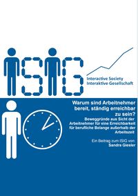 Produktbild: Warum sind Arbeitnehmer bereit, st&auml;ndig erreichbar zu sein?