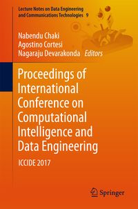Produktbild: Proceedings of International Conference on Computational Intelligence and Data Engineering